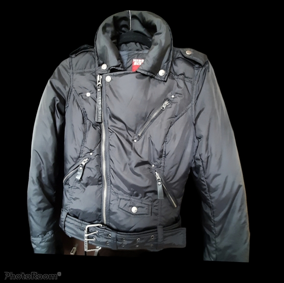 Miss Sixty black moto jacket size M - Picture 4 of 8